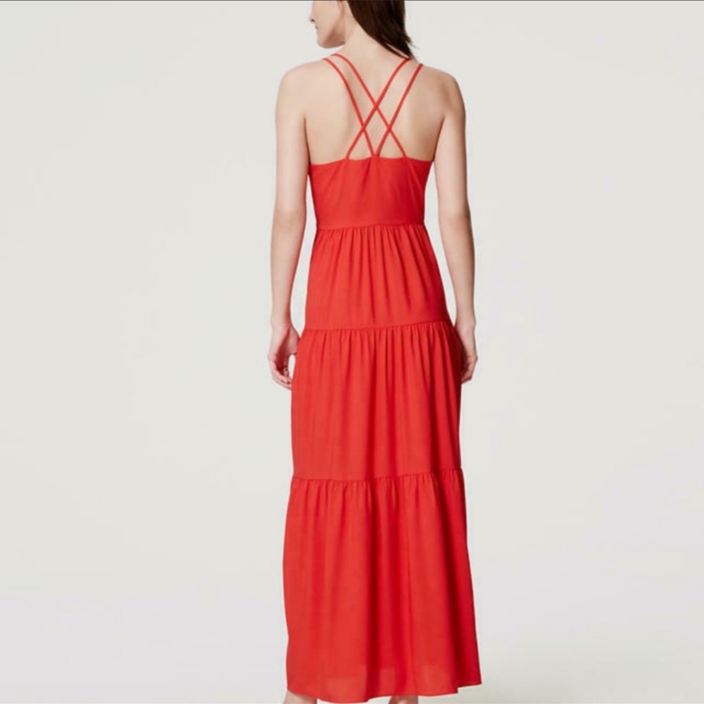 LOFT tiered maxi dress ❤️ - Picture 2 of 5